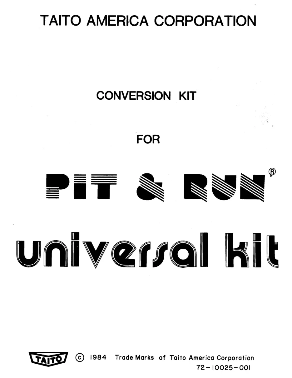 pit run manual|taito|games|.webp