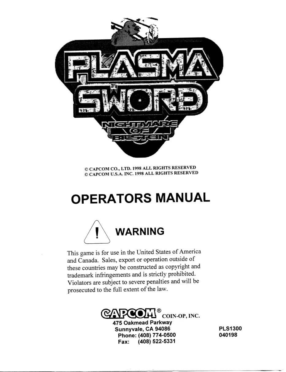 plasma sword manual|capcom|games|.webp