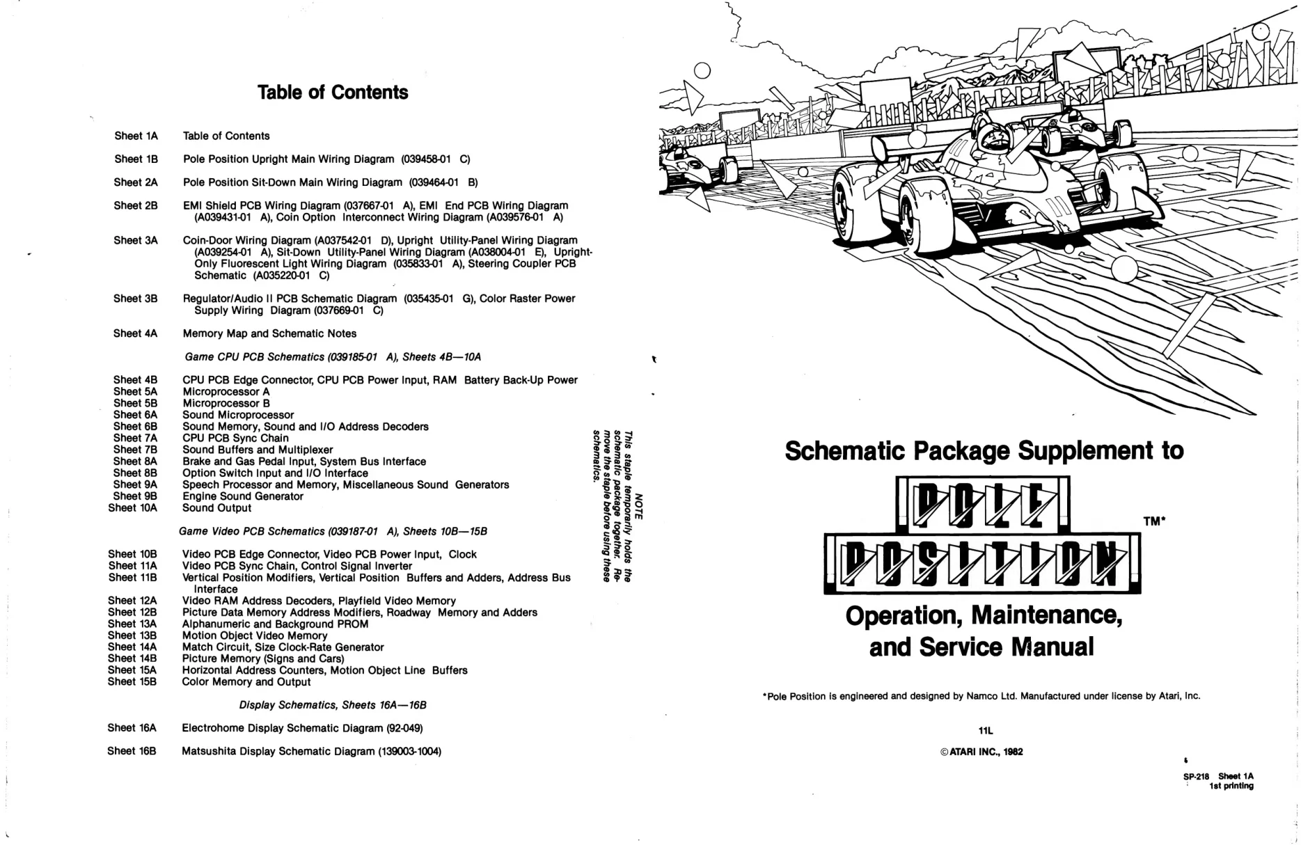 pole position schematic|atari|schematics-and-wiring|1st printing.webp