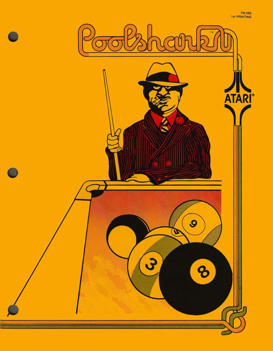 pool shark tm-083 manual|atari|games|1st printing.webp