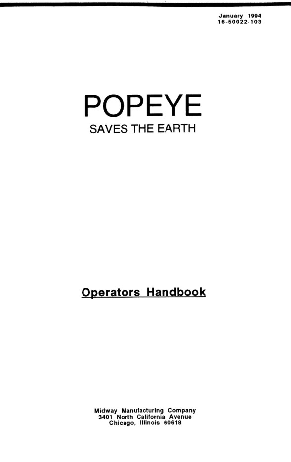 popeye saves the earth pinball operation manual|bally|pinball-em-adjacent|.webp