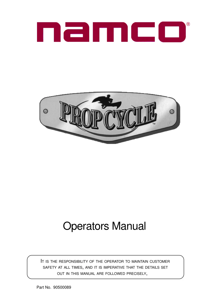 prop cycle manual|namco|games|.webp
