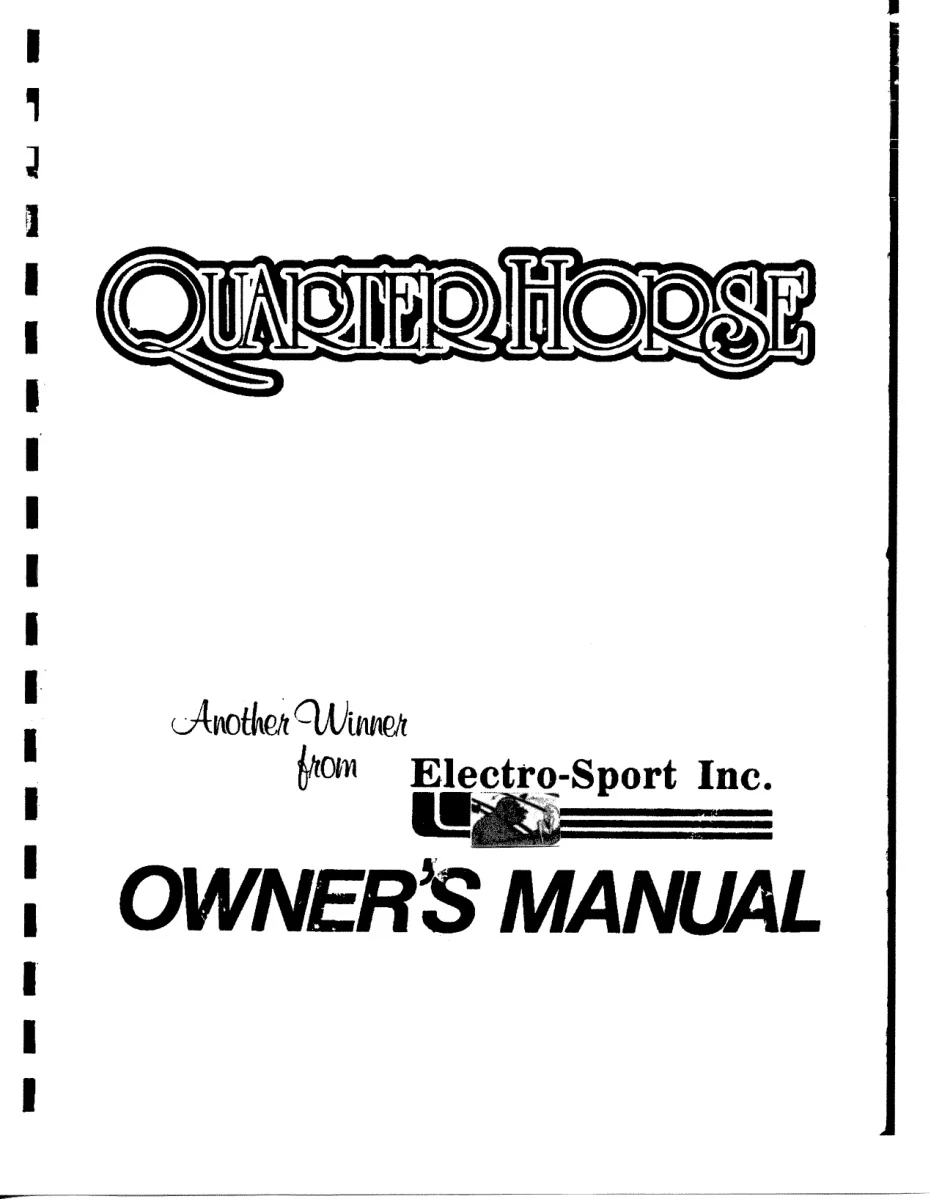 quarter horse manual|exidy|games|.webp