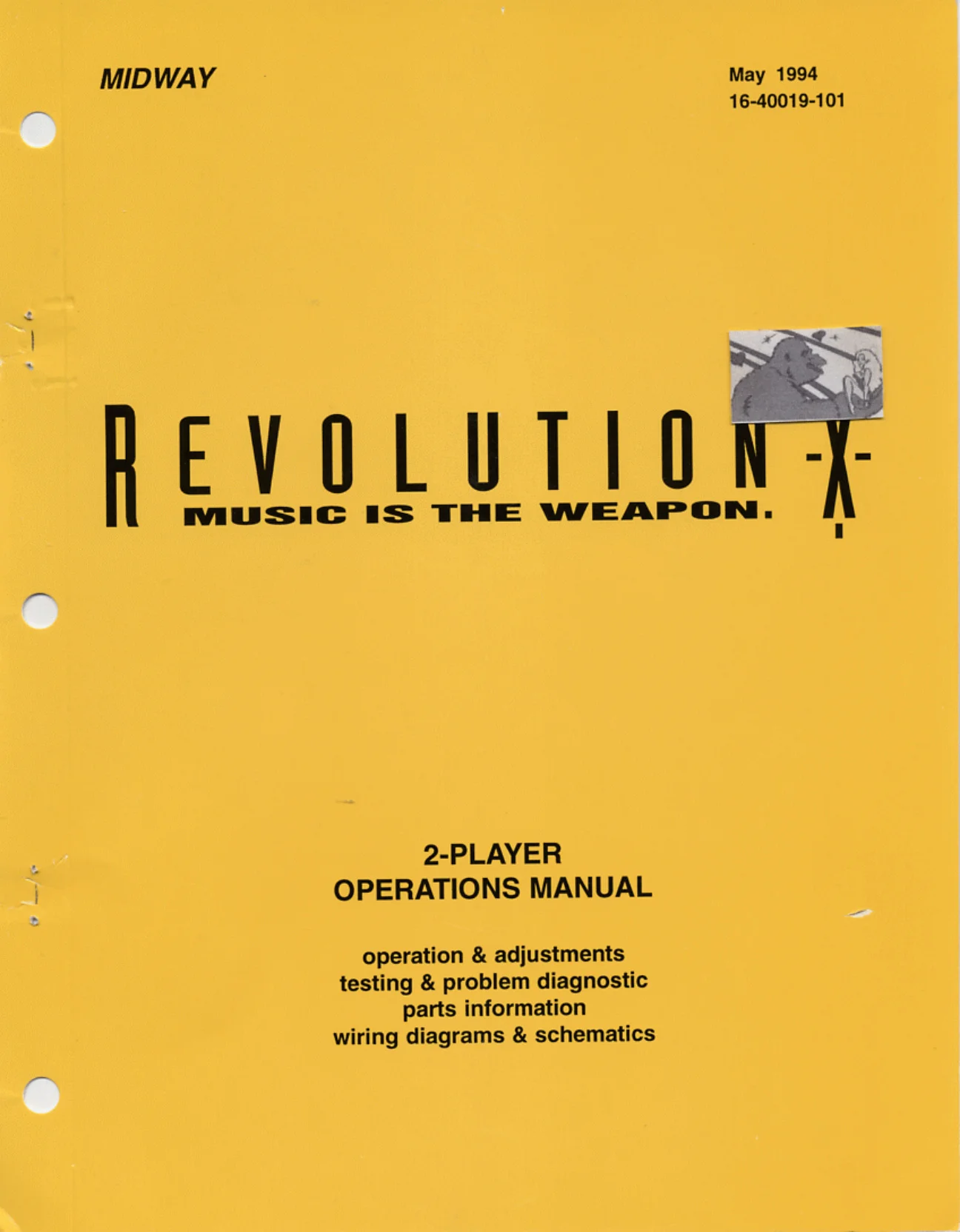 revolution x manual|bally-midway|games|revolutionx.webp