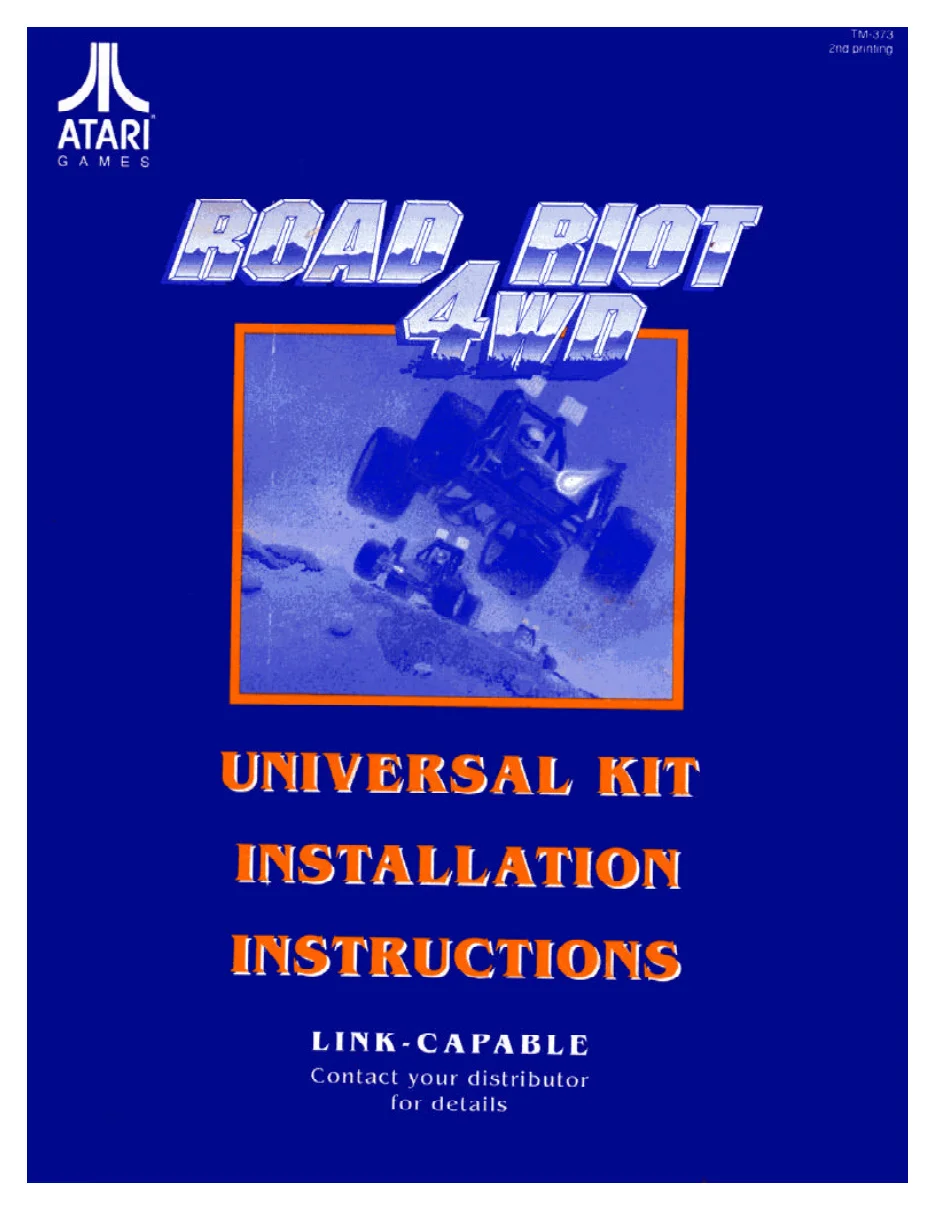 road riot 4wd universal installation instruction manual|atari|games|.webp