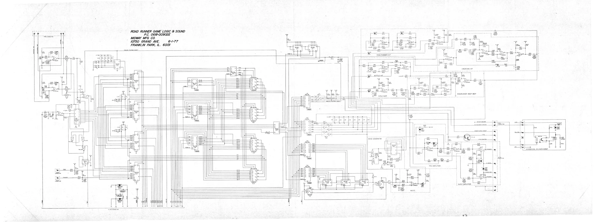 road runner game logic sound manual|atari|schematics-and-wiring|.webp