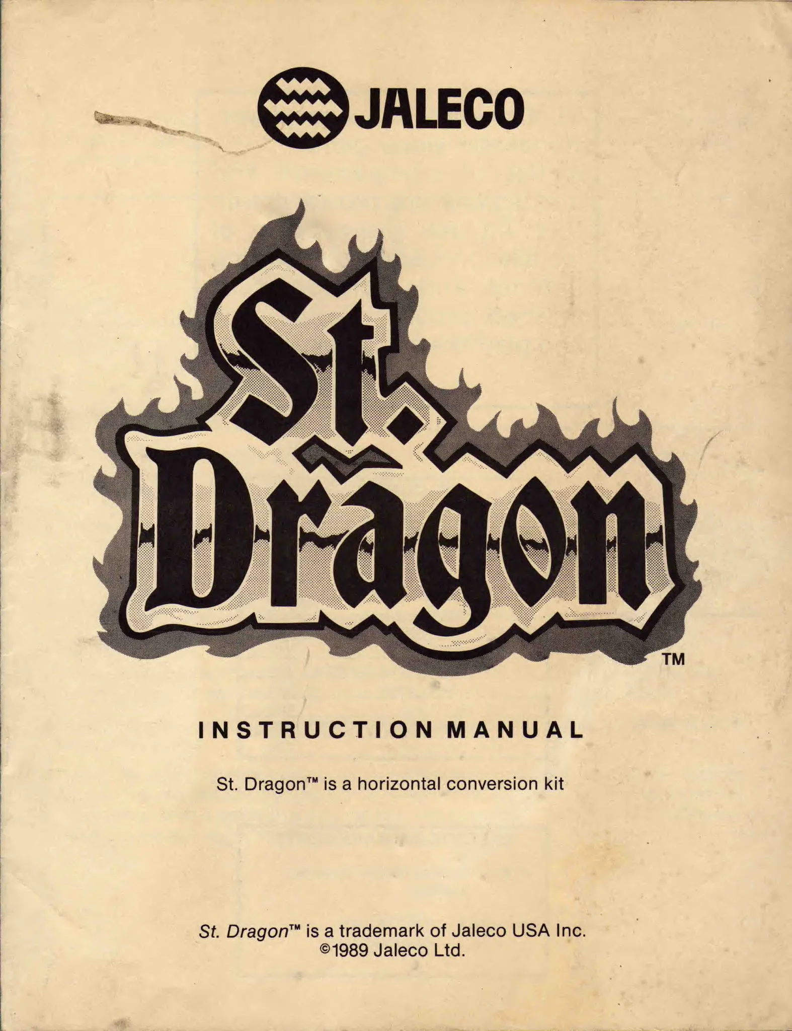 saint dragon st instruction manual|jaleco|games|.webp