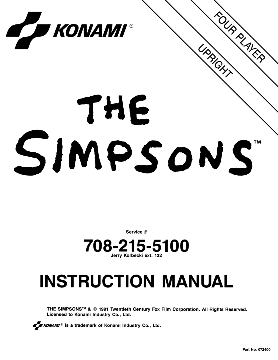 simpsons manual|konami|games|.webp