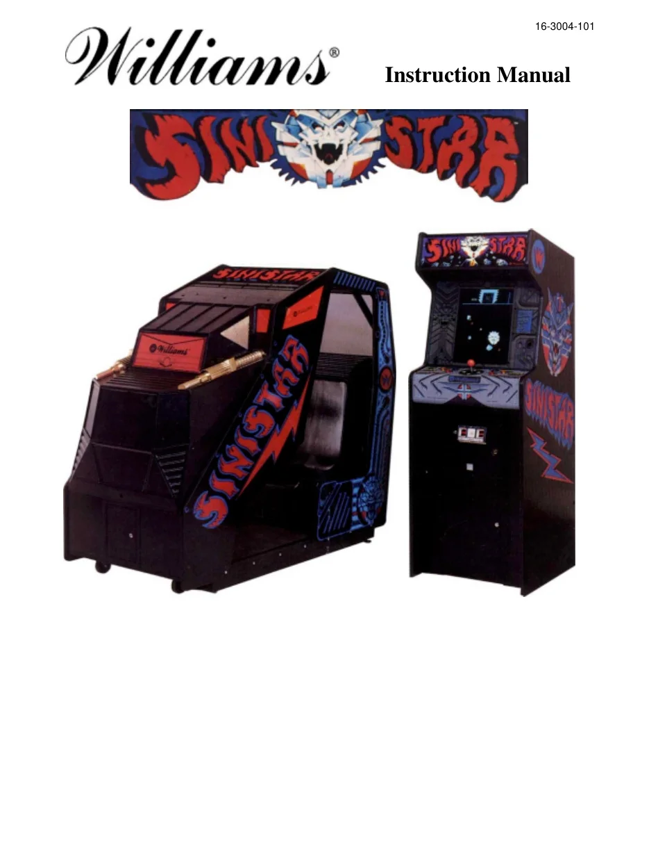 sinistar instruction manual|williams|games|.webp