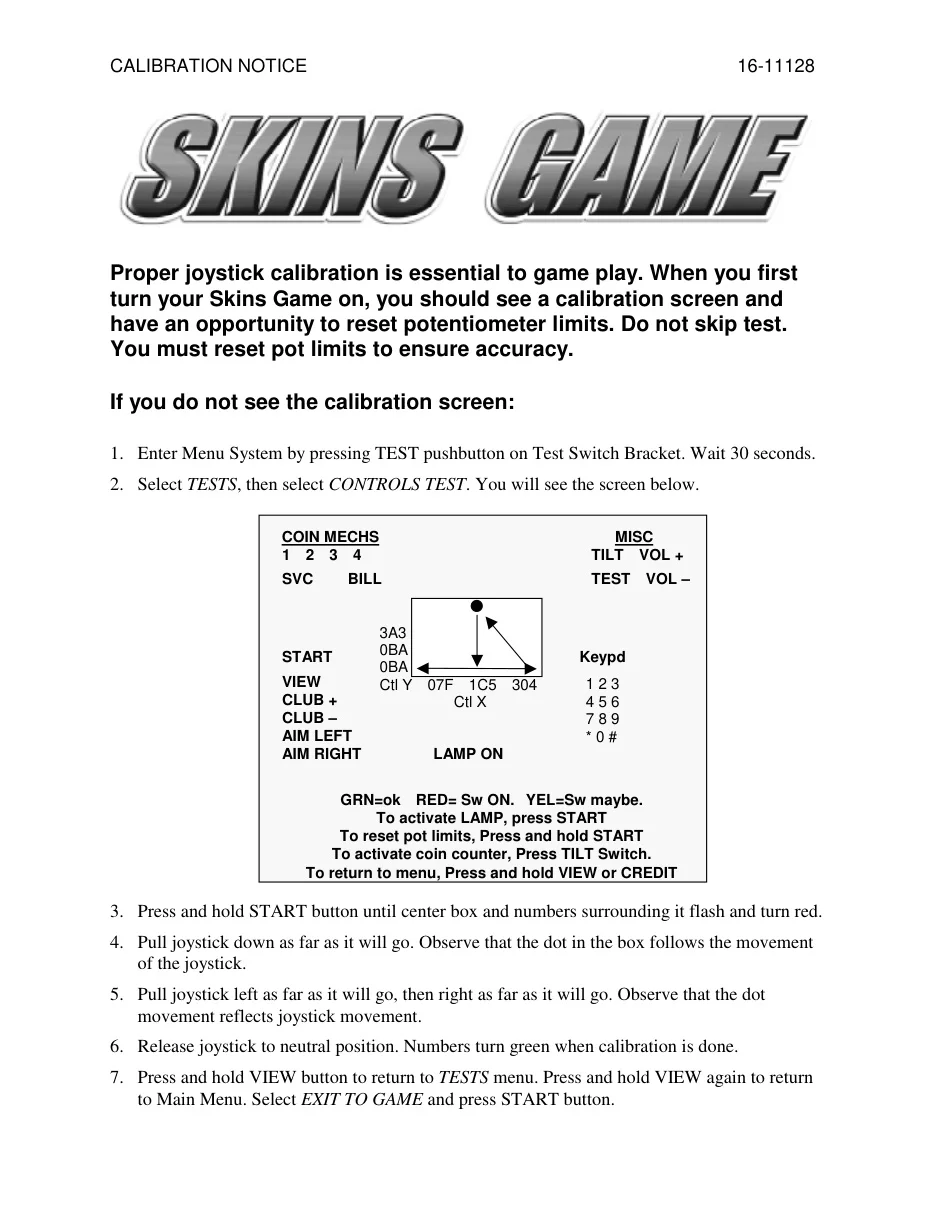 skins game joystick calibration manual|incredible-technologies|games|.webp