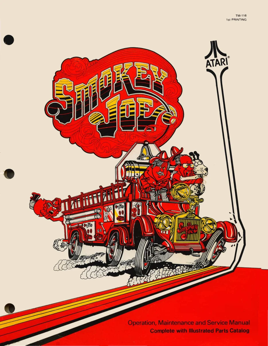 smokey joe tm-116 manual|atari|games|1st printing.webp