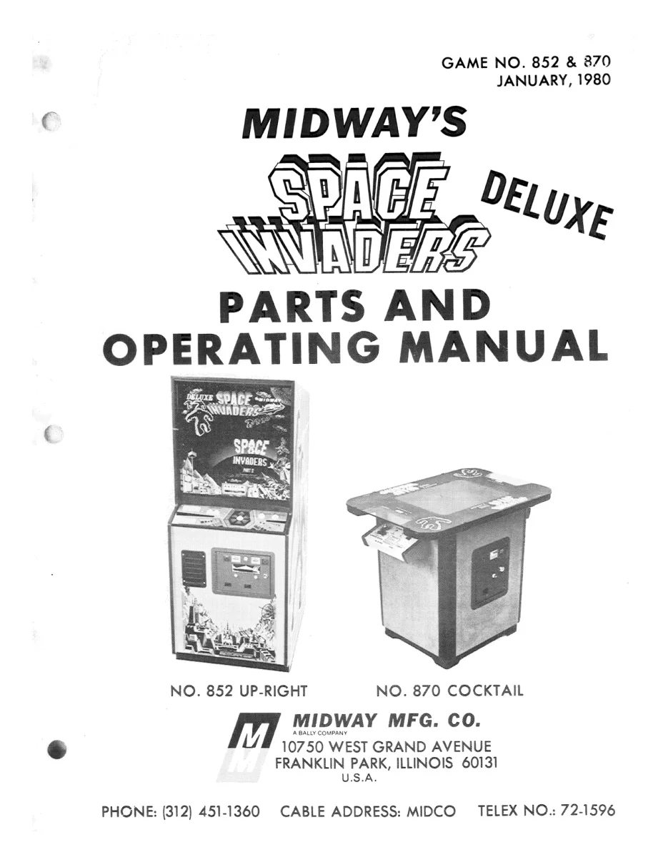 space invaders deluxe manual|bally-midway|games|.webp