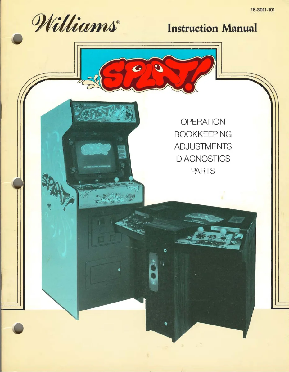 splat instruction manual|williams|games|.webp