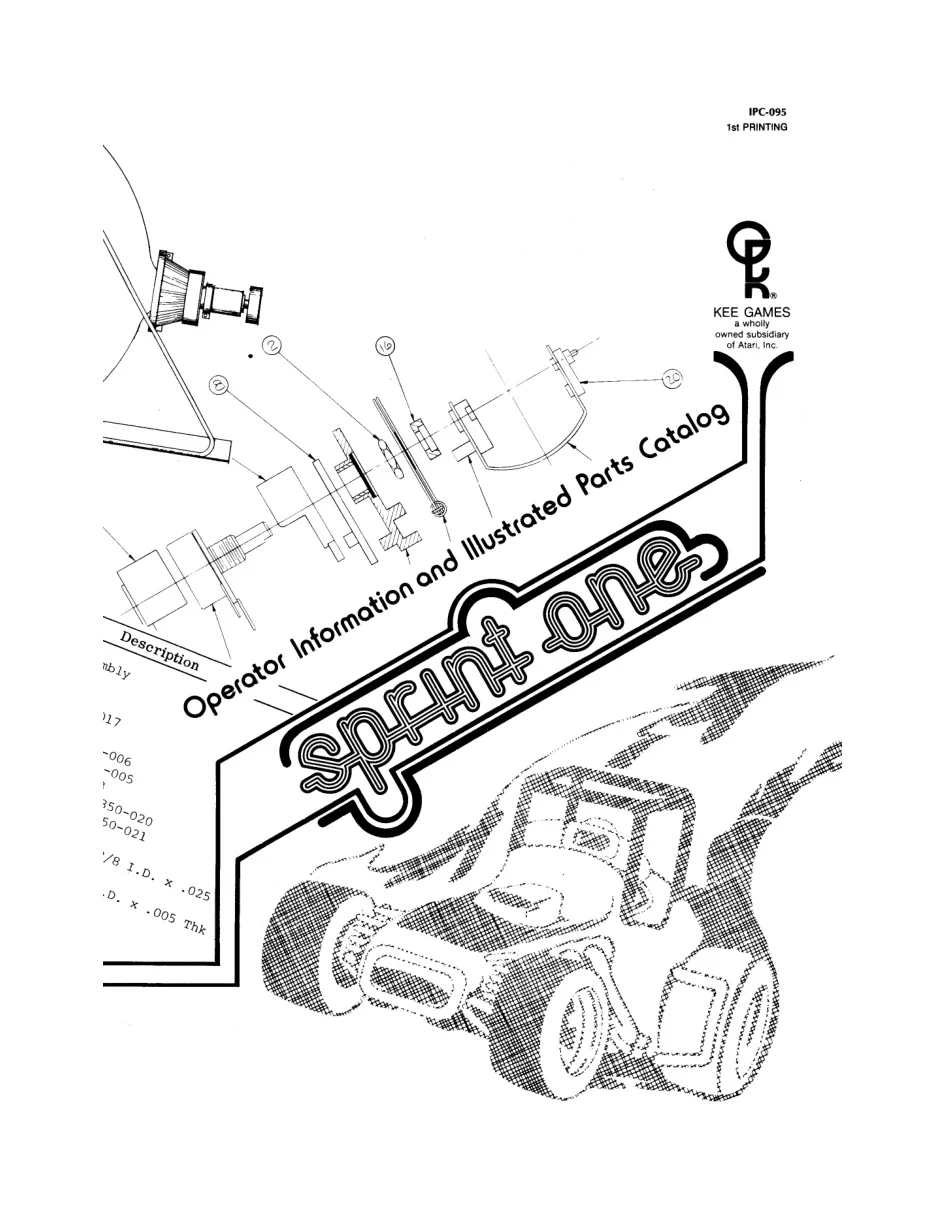 sprint one ipc-095 manual|atari|games|1st printing.webp