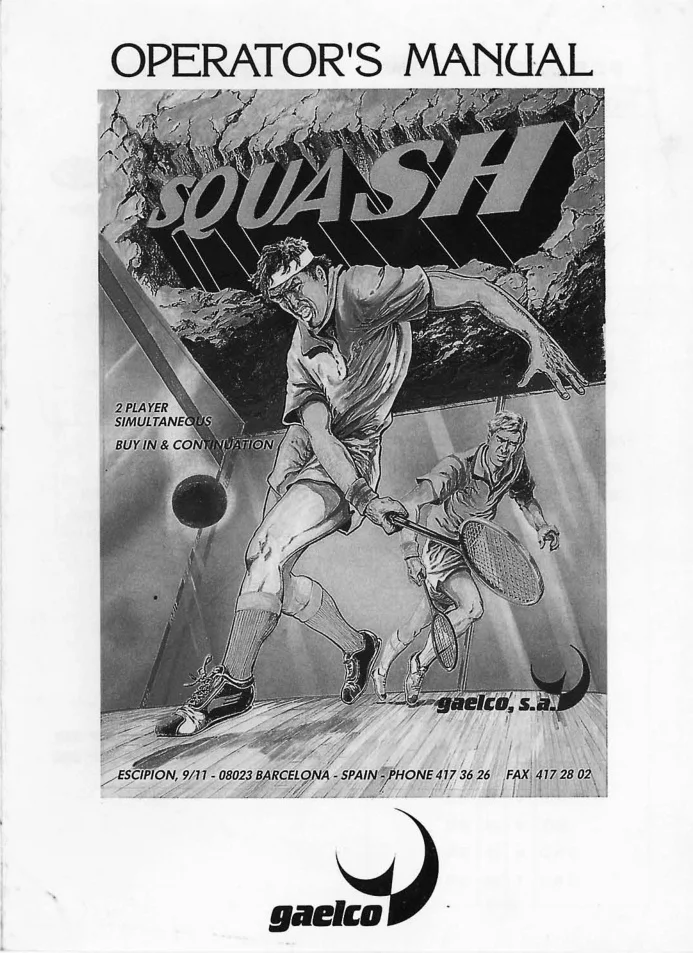 squash operation manual|gaelco|games|.webp