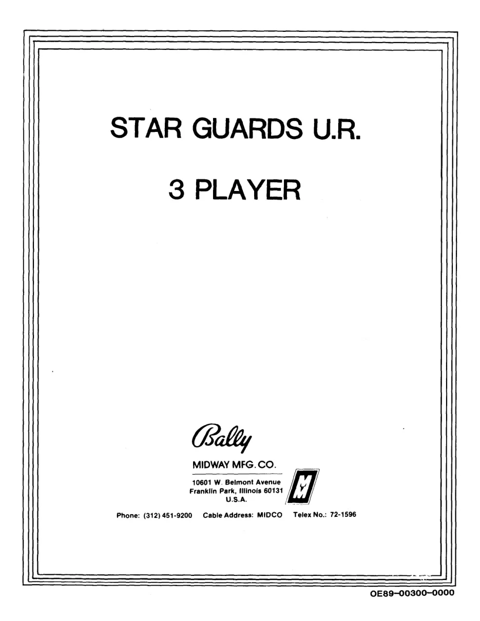 star guards upright 3 player manual|bally-midway|cabinets|.webp
