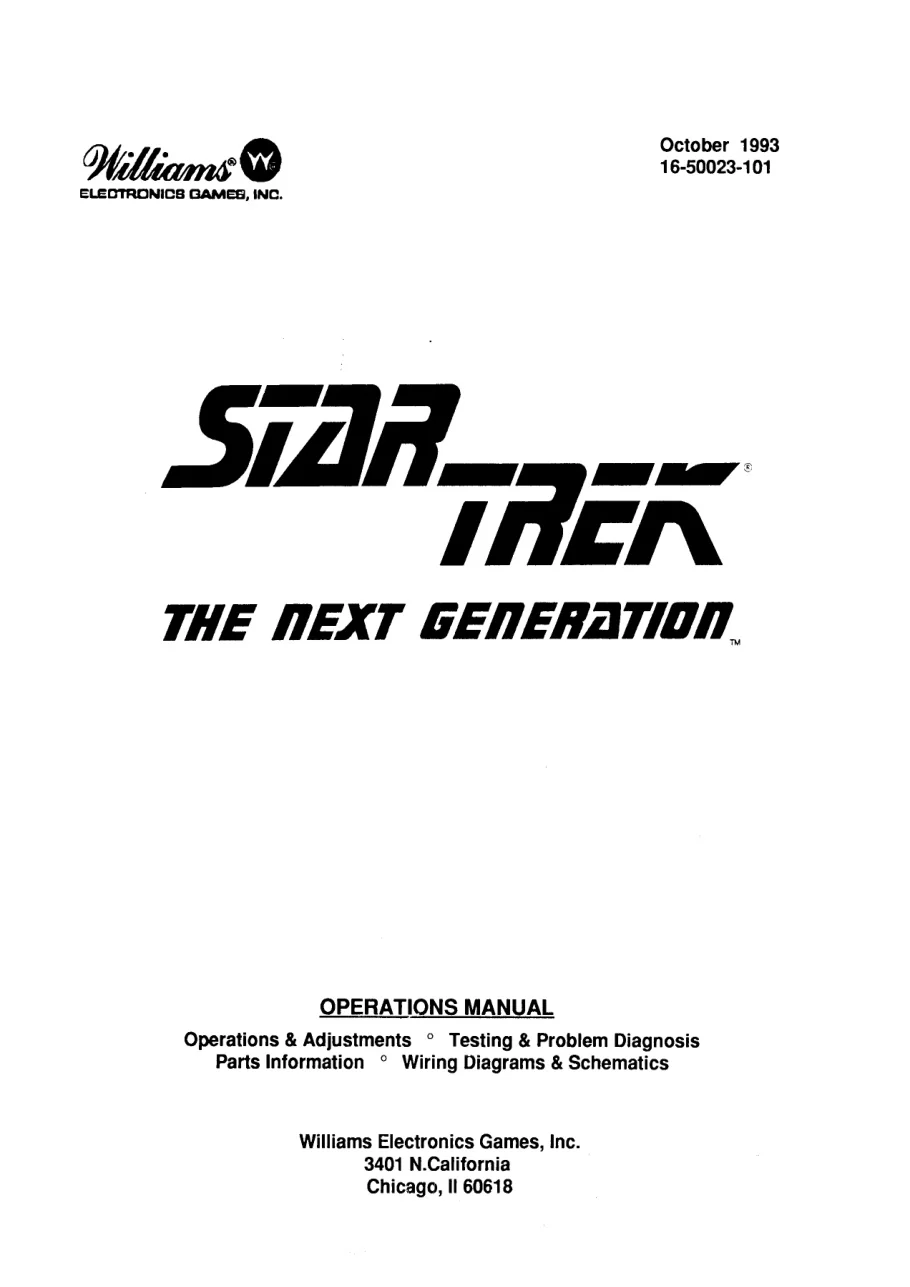 star trek the next generation gen pinball operation manual|williams|pinball-em-adjacent|.webp