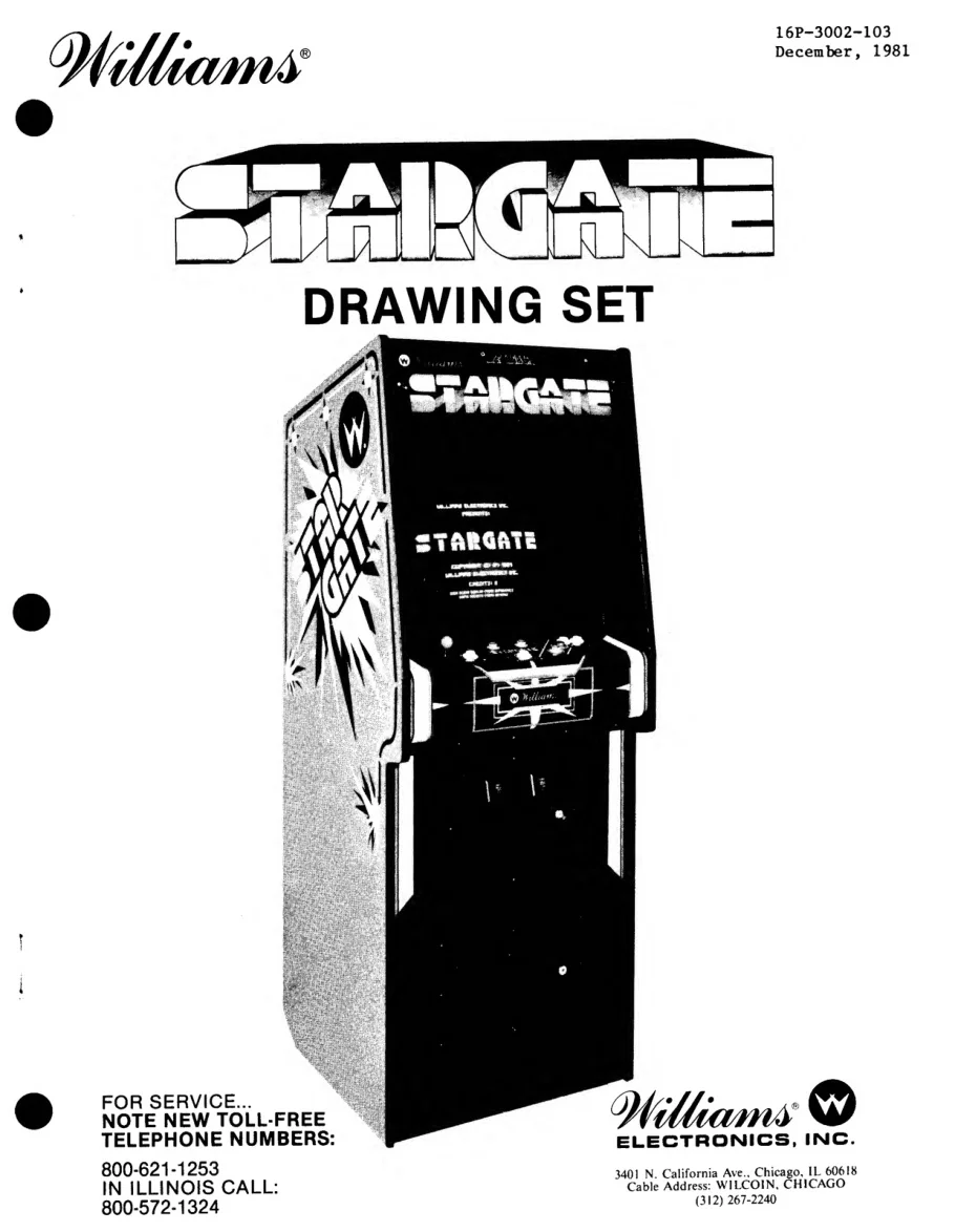 stargate drawing set manual|williams|schematics-and-wiring|.webp