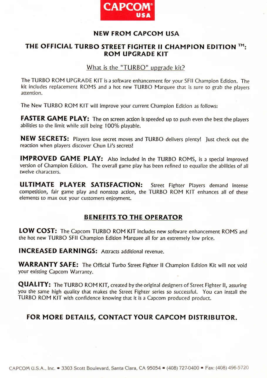 street fighter 2 turbo upgrade manual|capcom|games|.webp