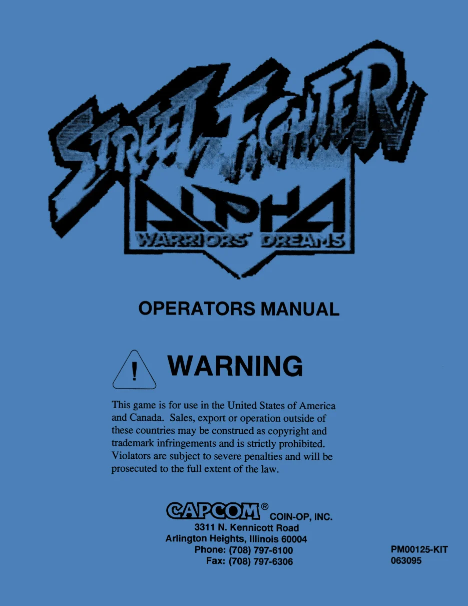 street fighter alpha warrior s dreams manual|capcom|games|.webp