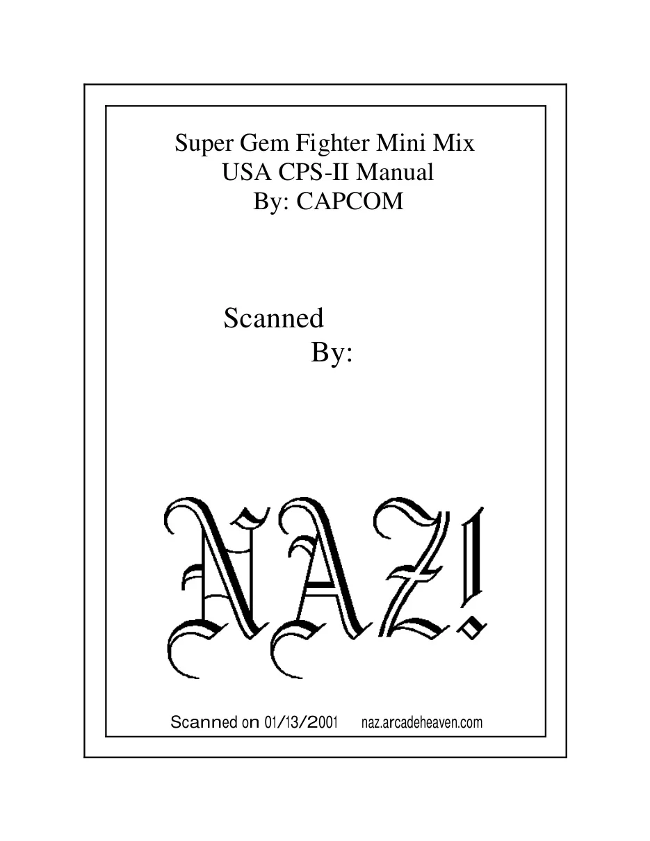 super gem fighter mini mix manual|capcom|games|.webp