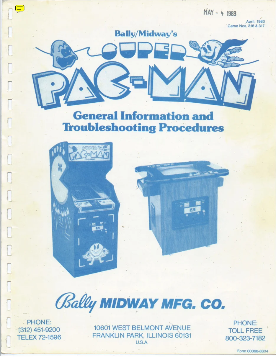 super pac-man general information manual|namco|games|bad scan.webp