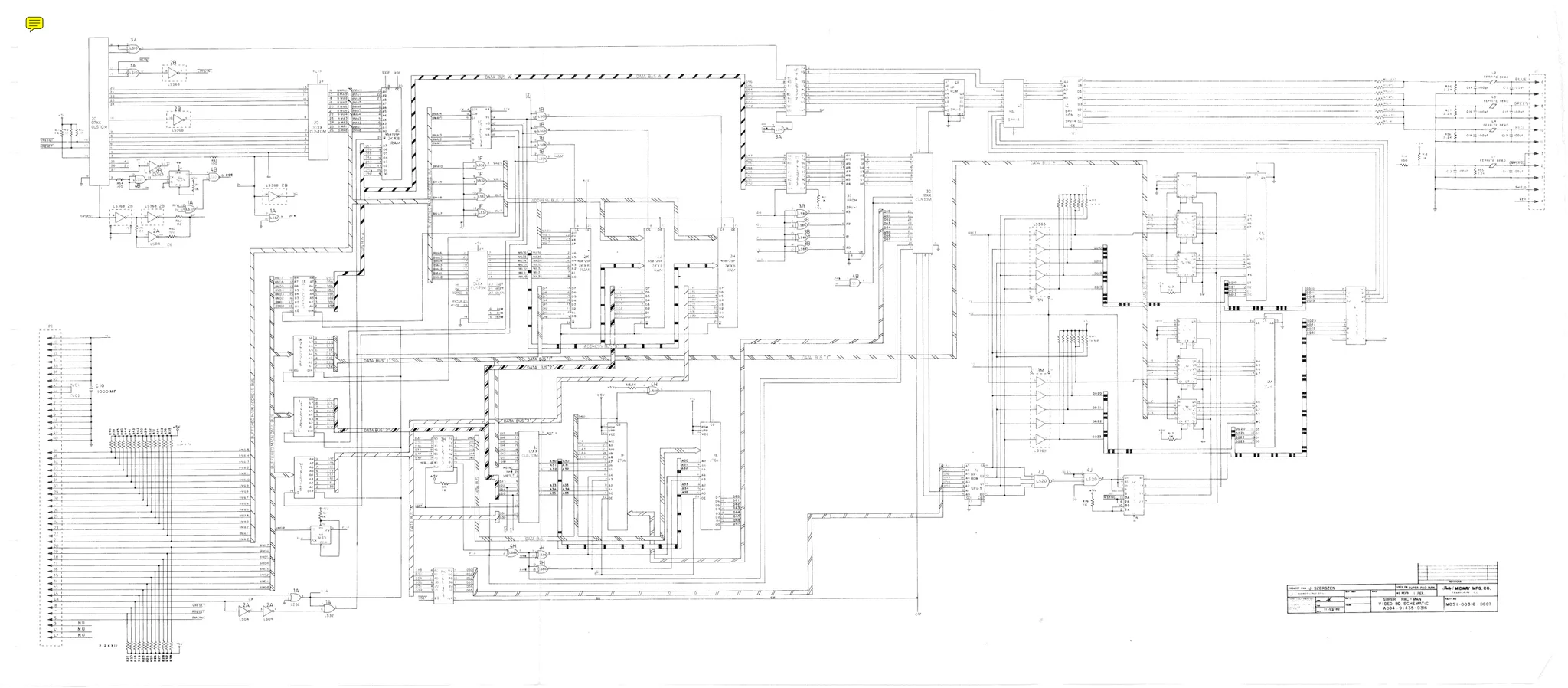 super pac-man video board d manual|namco|aux-boards|rev d.webp