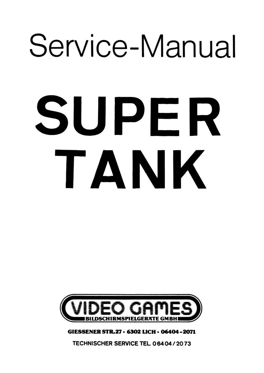 super tank german manual|bally-midway|games|.webp