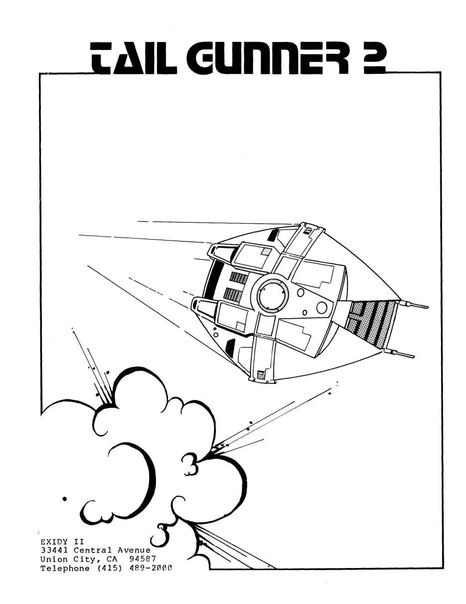 tail gunner 2 manual|exidy|games|.webp