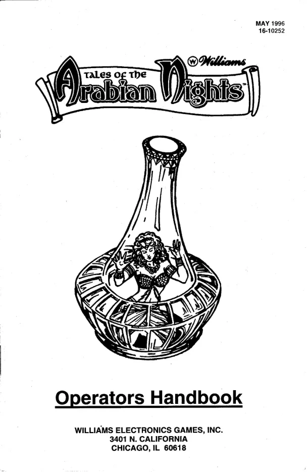 tales of the arabian nights handbook manual|williams|pinball-em-adjacent|.webp