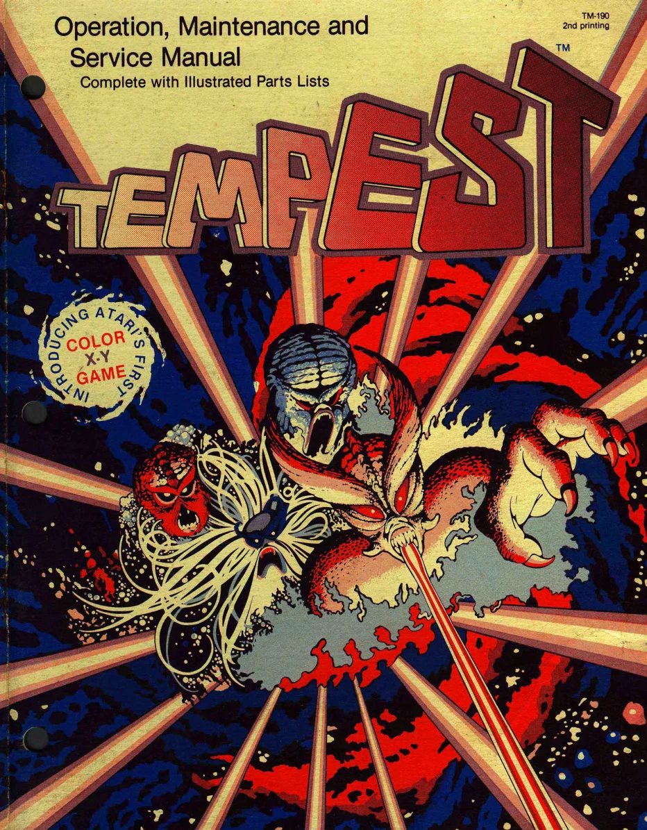 tempest tm-190 manual|atari|games|2nd printing.webp