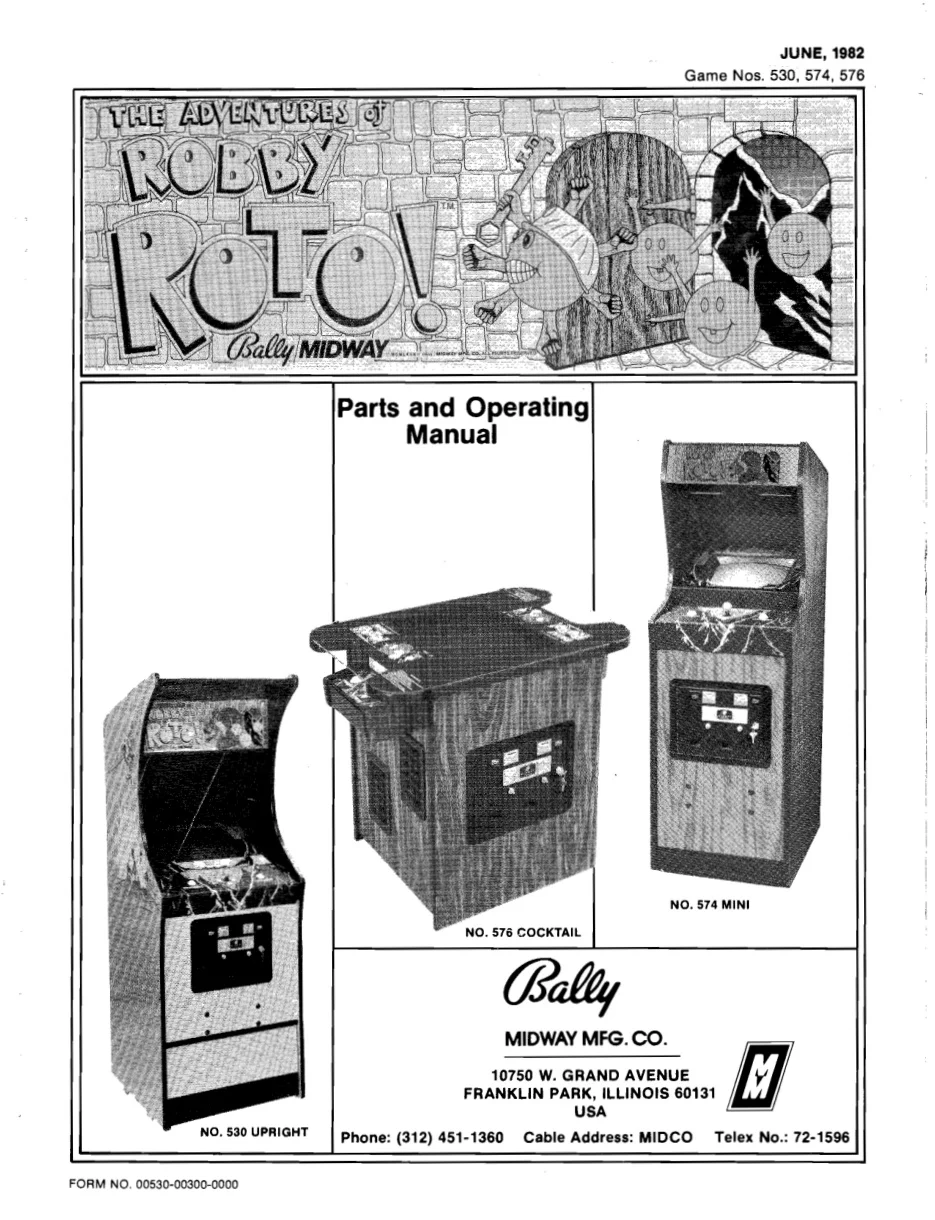 the adventures of robby roto operation manual|bally-midway|games|.webp