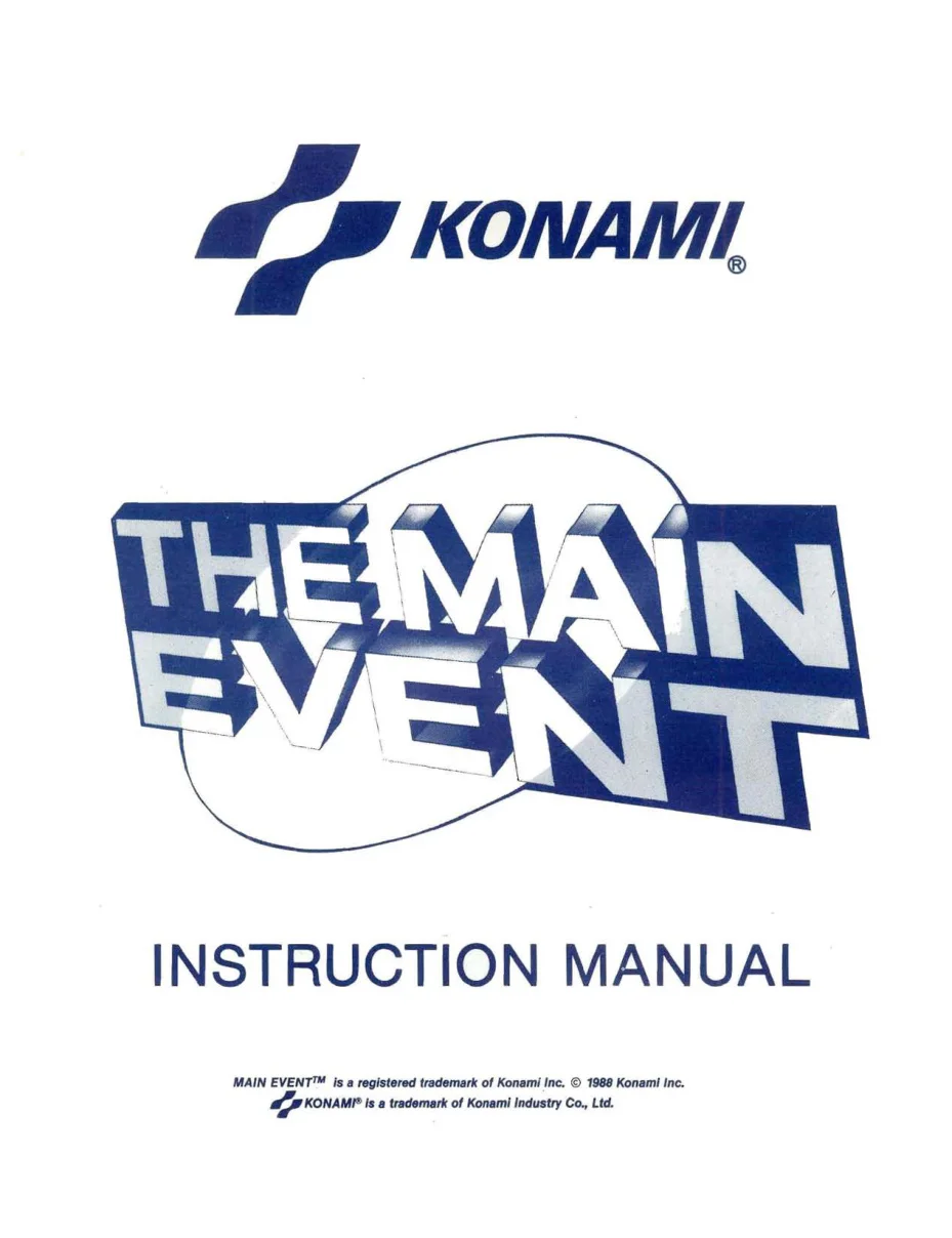 the main event instruction manual|konami|games|.webp