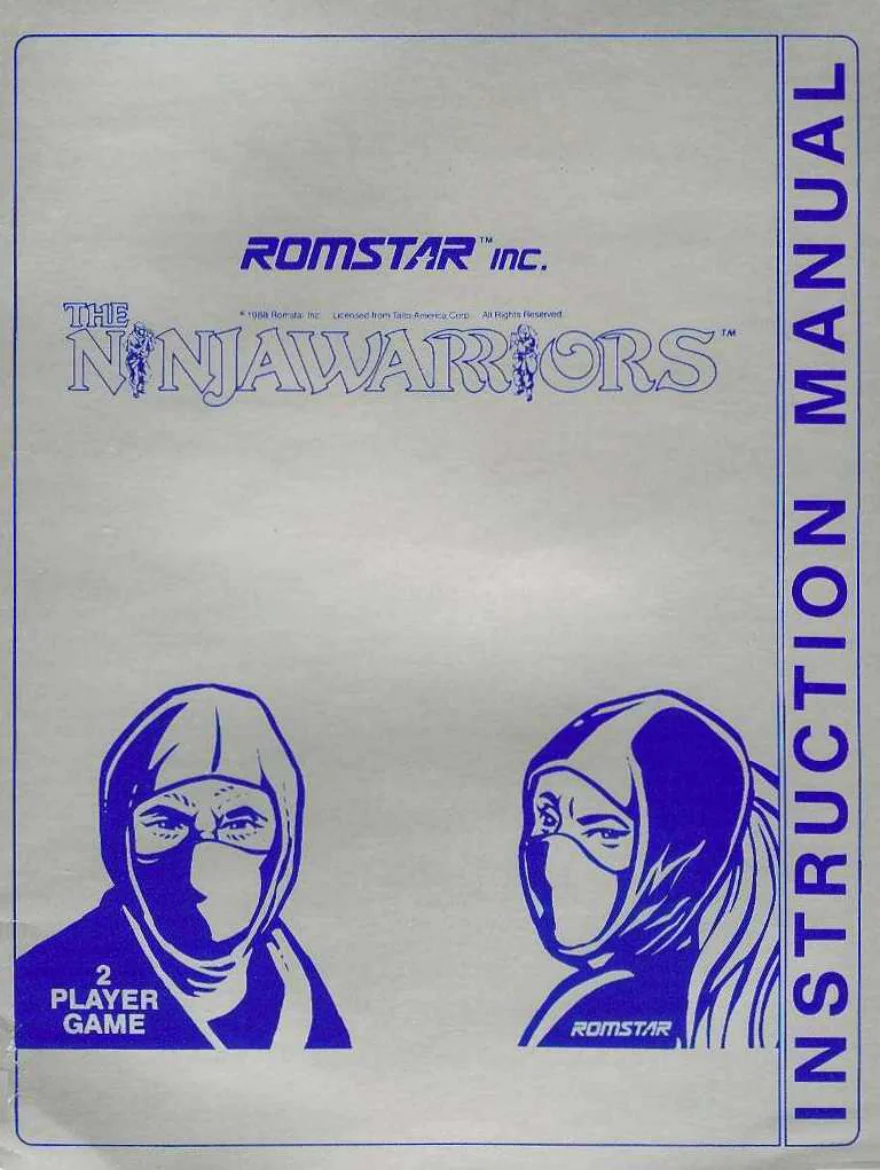 the ninja warriors instruction manual|taito|games|.webp