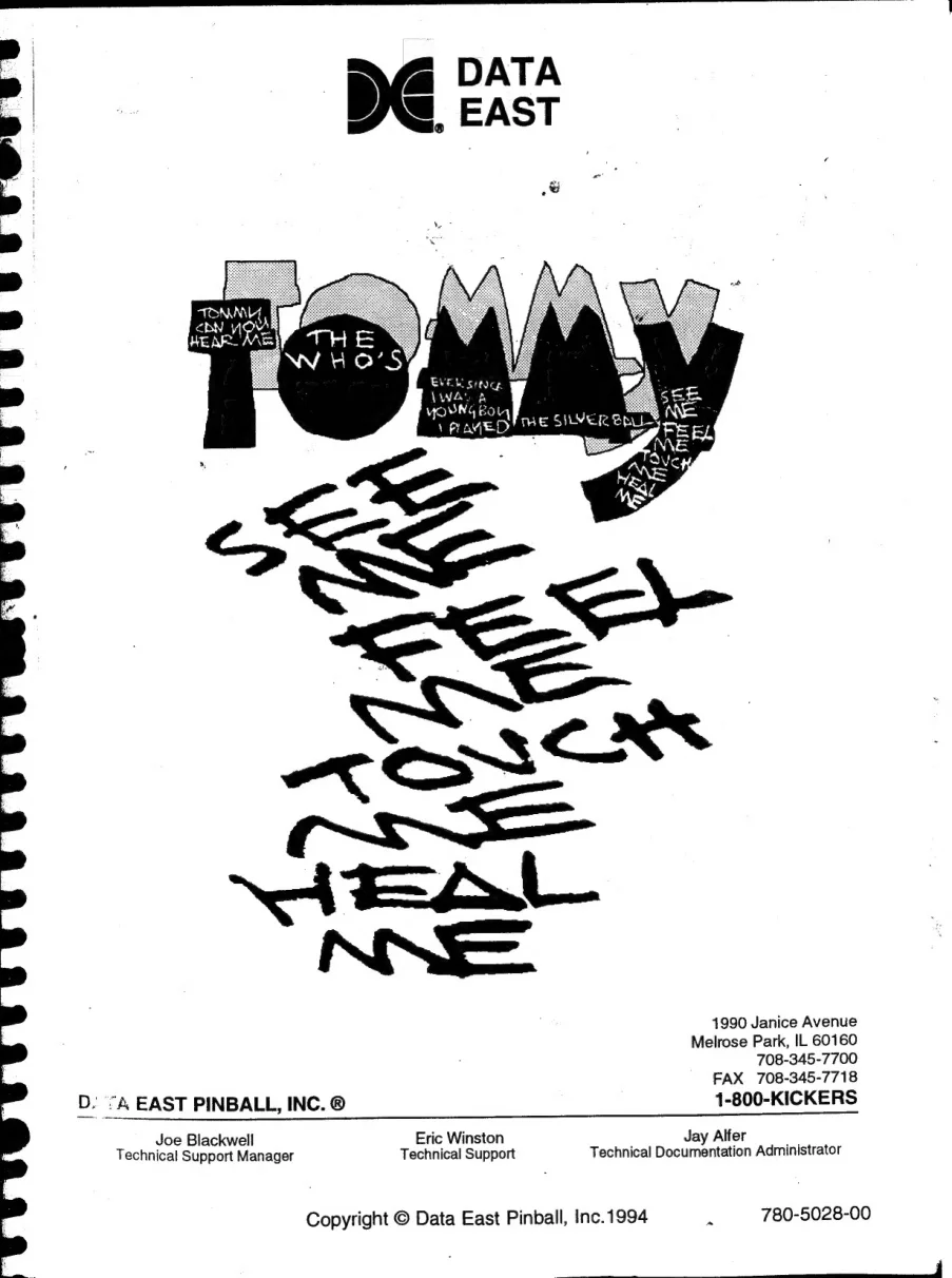 the who tommy pinball wizard manual|data-east|pinball-em-adjacent|.webp