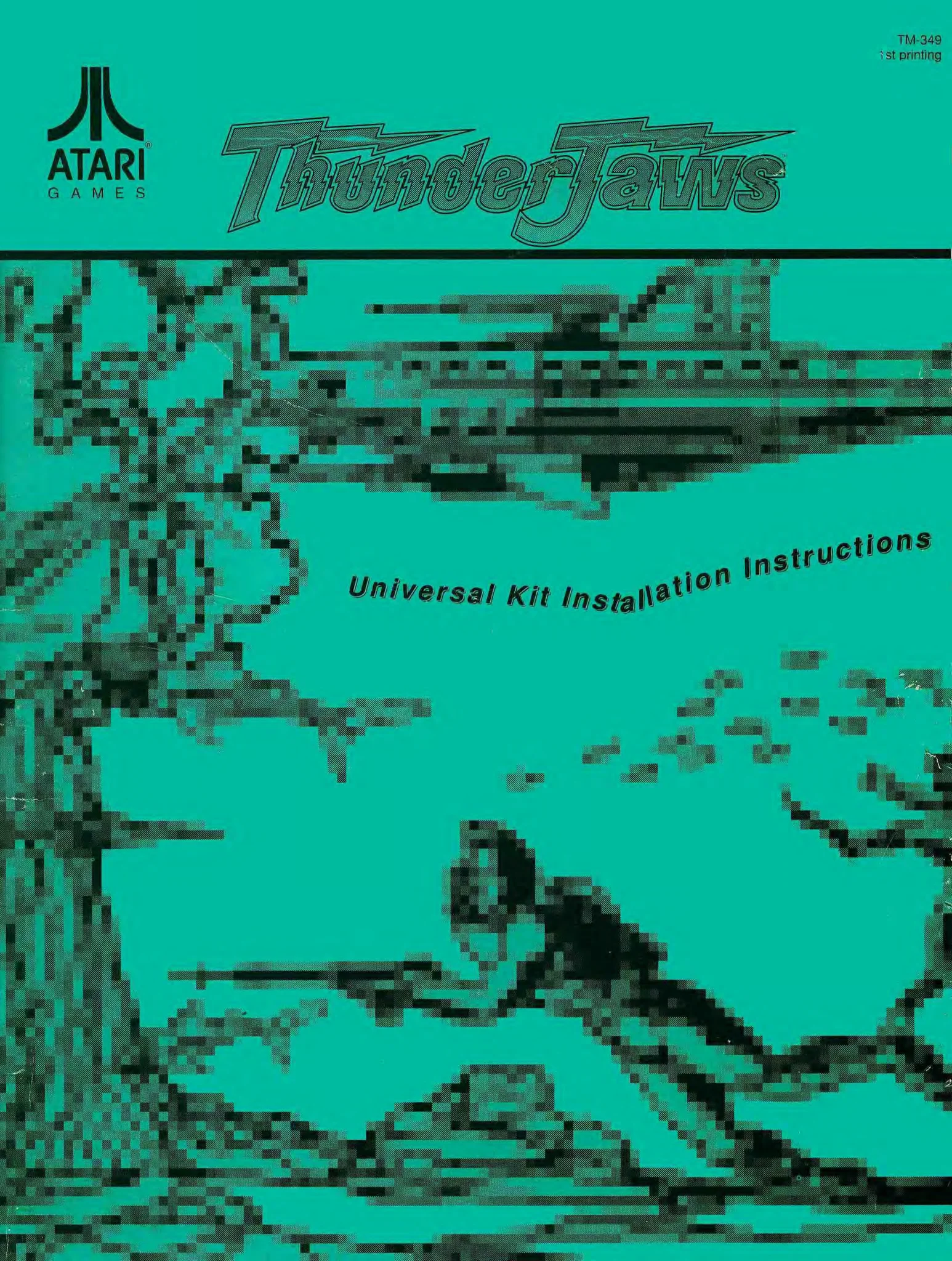 thunder jaws tm-349 manual|atari|games|1st printing.webp
