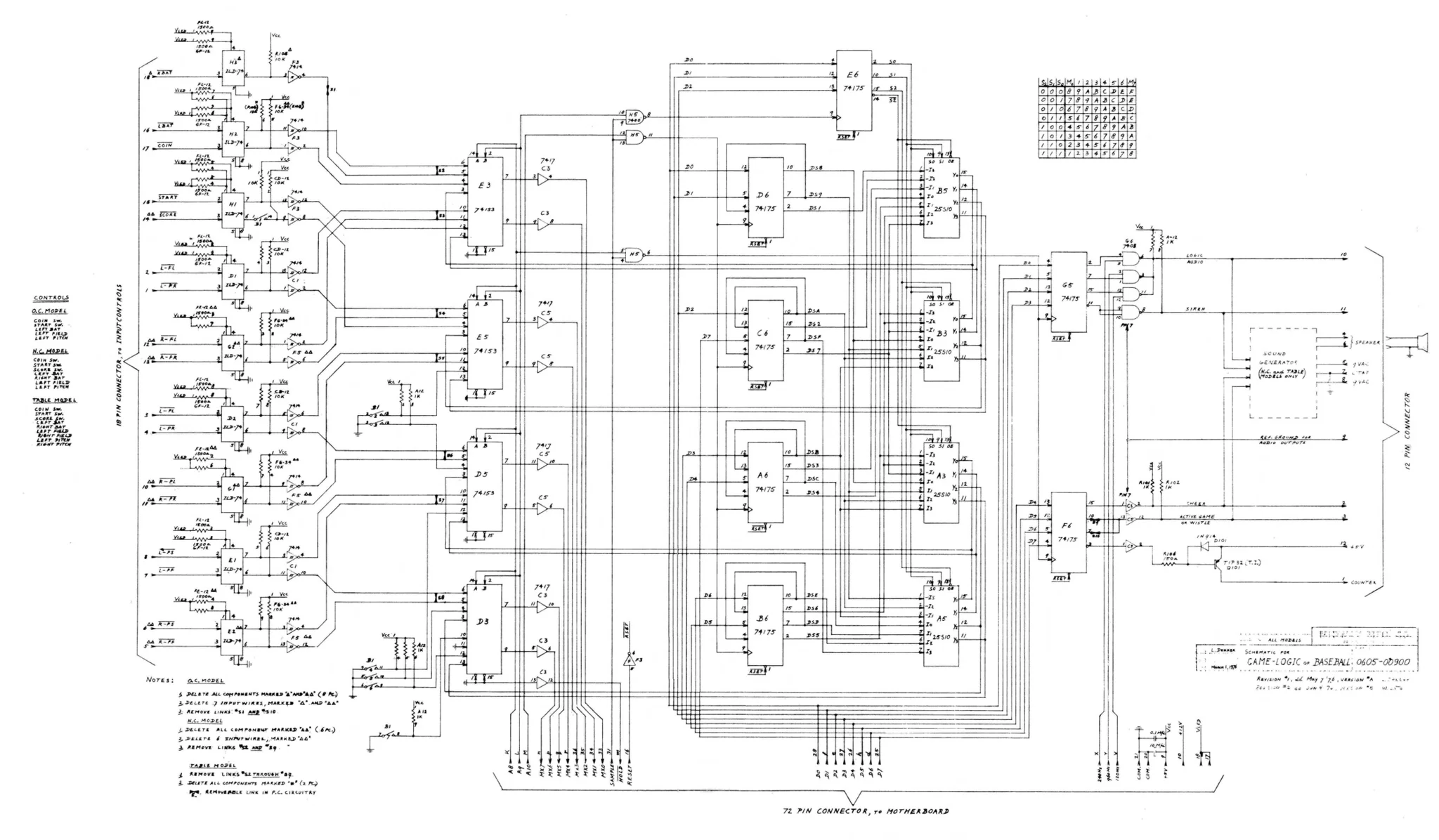tornado baseball logic board schematic|bally-midway|schematics-and-wiring|rev 2.webp