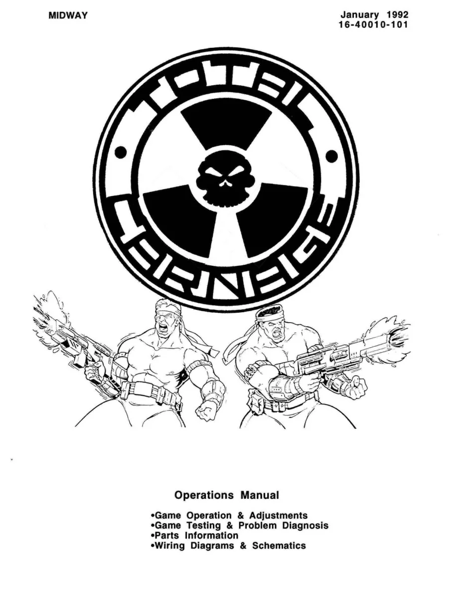 total carnage jan 1992 operation manual|bally-midway|games|bad scan.webp