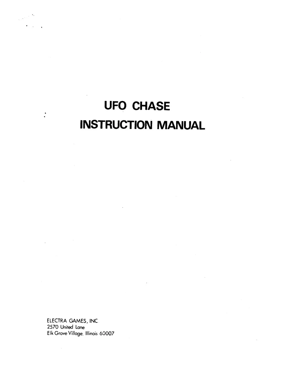 ufo chase manual|electra|games|.webp