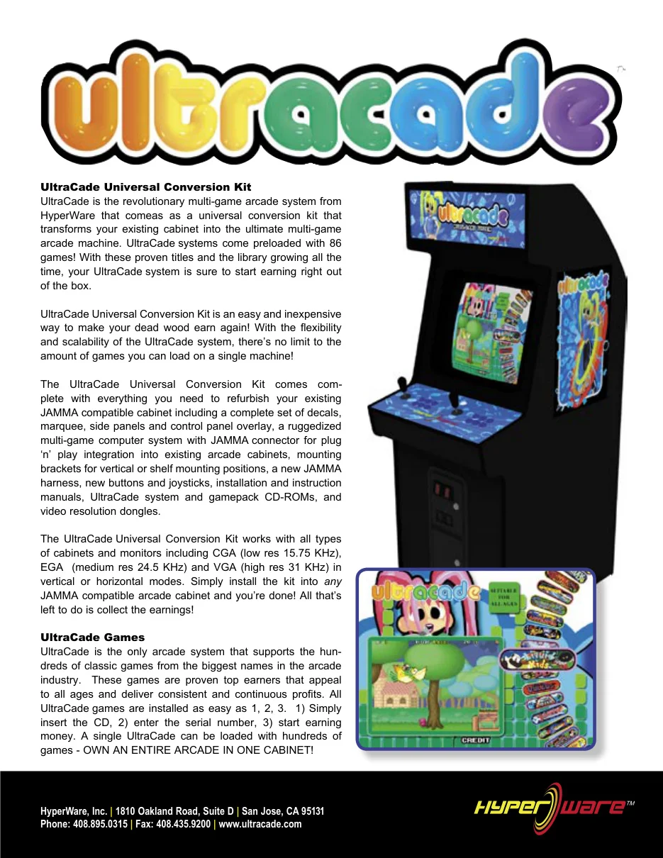 ultra cade universal conversion kit instructions|ultracade|games|.webp