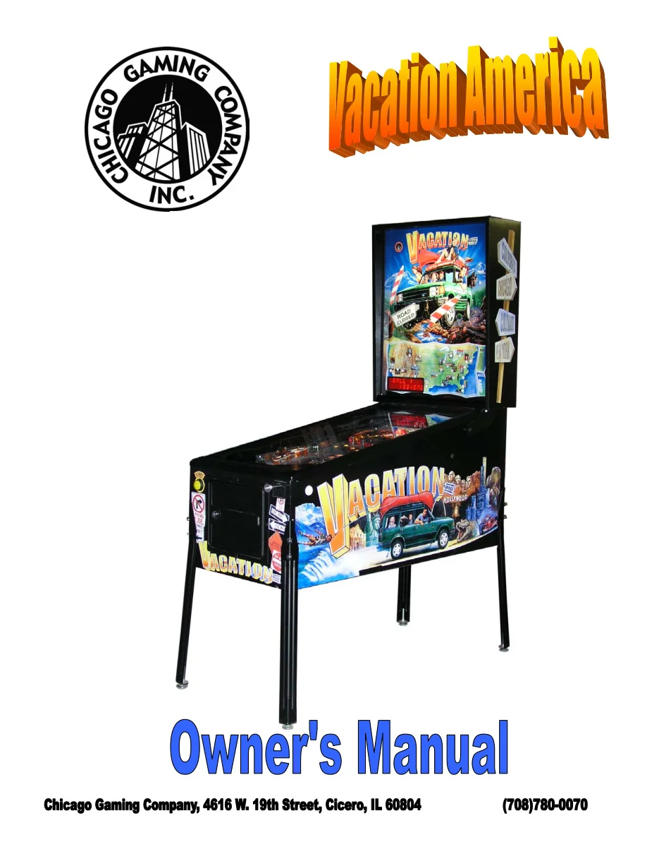 vacation america owner's manual|bally-midway|games|.webp