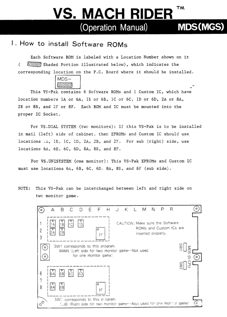 vs mach rider manual|nintendo|games|.webp