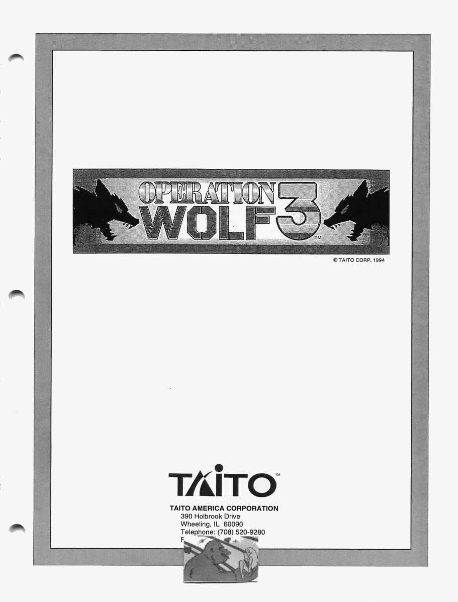 wolf 3 operation manual|taito|games|.webp