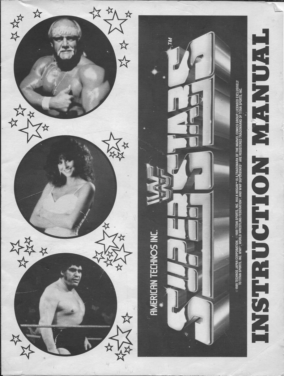 wwf super stars arcade instruction manual|technos|games|.webp