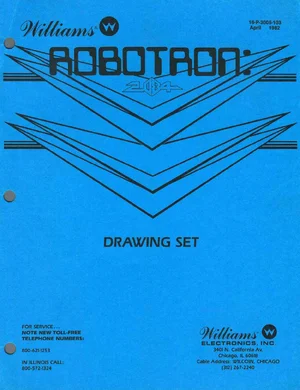 robotron drawing set april 1982 manual|williams|schematics-and-wiring|.webp