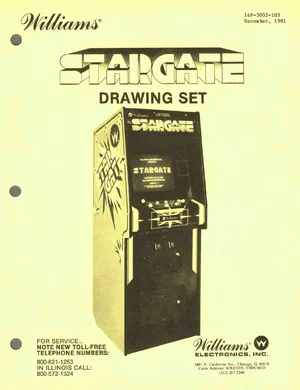 stargate drawing set dec 1981 manual|williams|schematics-and-wiring|.webp