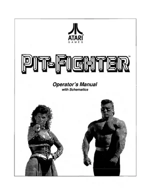 pit fighter manual|atari|games|3rd printing.webp