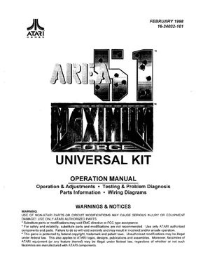 area 51 maximum force duo universal conversion kit instructions|atari|games|.webp