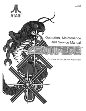 centipede tm-182 manual|atari|games|6th printing.webp