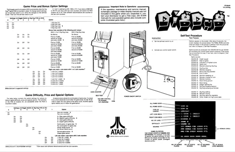 dig dug st-203-01 backdoor manual|atari|games|1st printing.webp